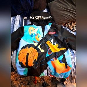 Mens space jam wind breaker XL